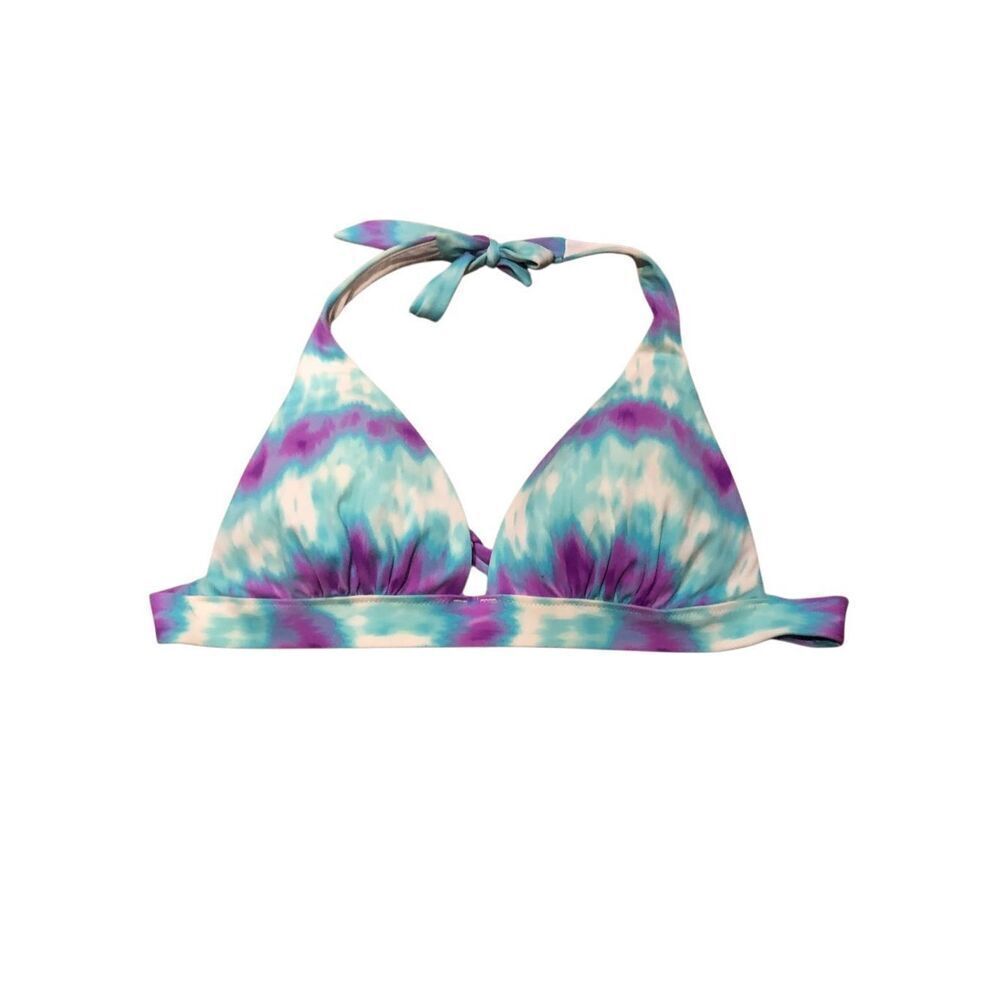 Victoria's Secret Tie Dye Havana Wireless Push Up Swim Bikini Top size 36D